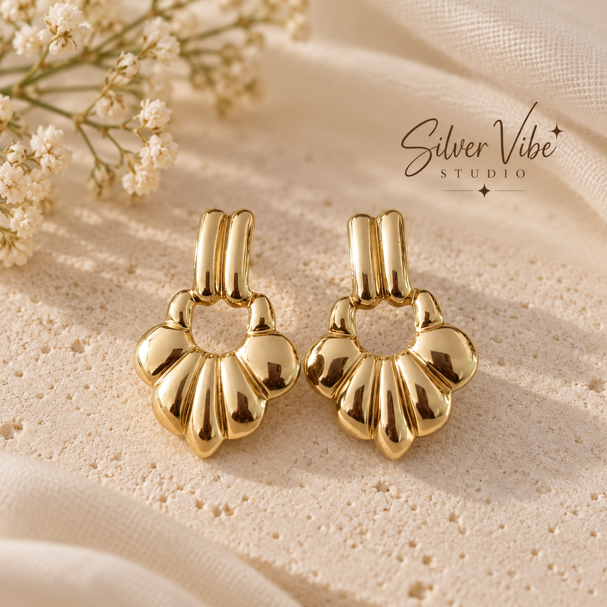 Rays shine earrings
