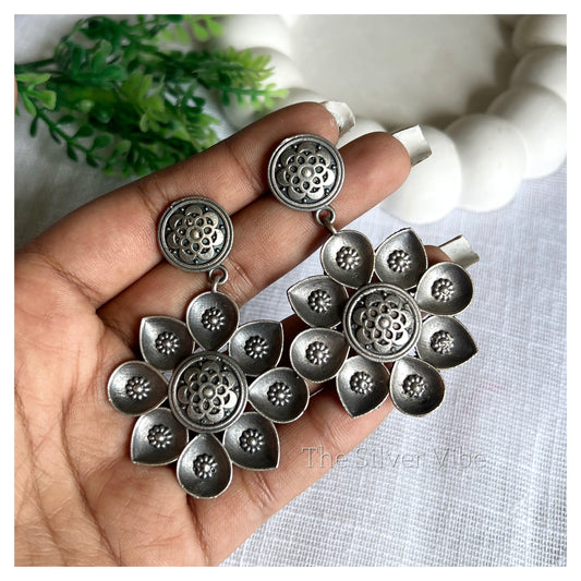 Floral Statement Dangle Earrings TSV1116
