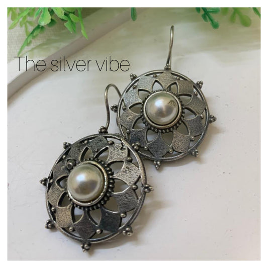 Black polished hook earrings 
TSV1024